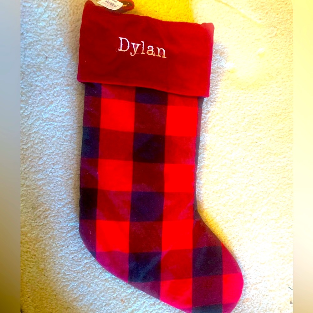 NWT Pottery Barn “Dylan” Stocking